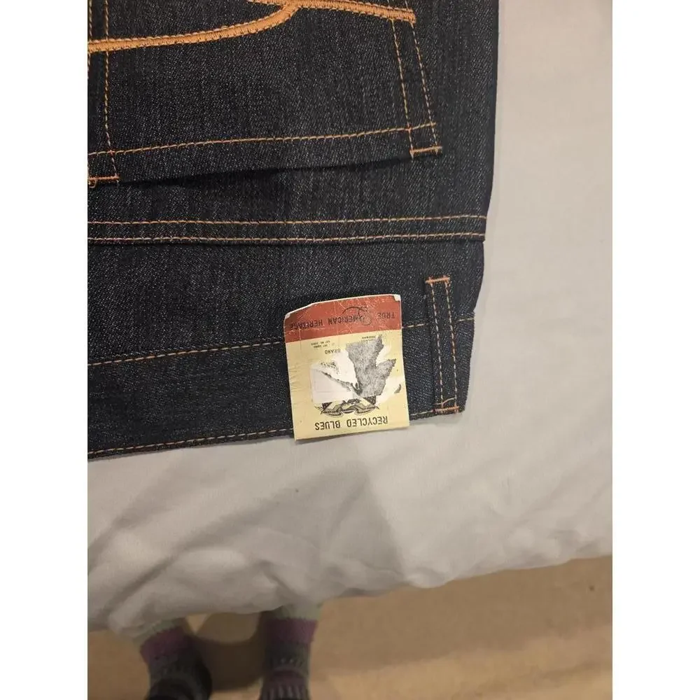 Nwt Recycled Blues Slim Fit Dark Wash Denim Jeans Size 32x32